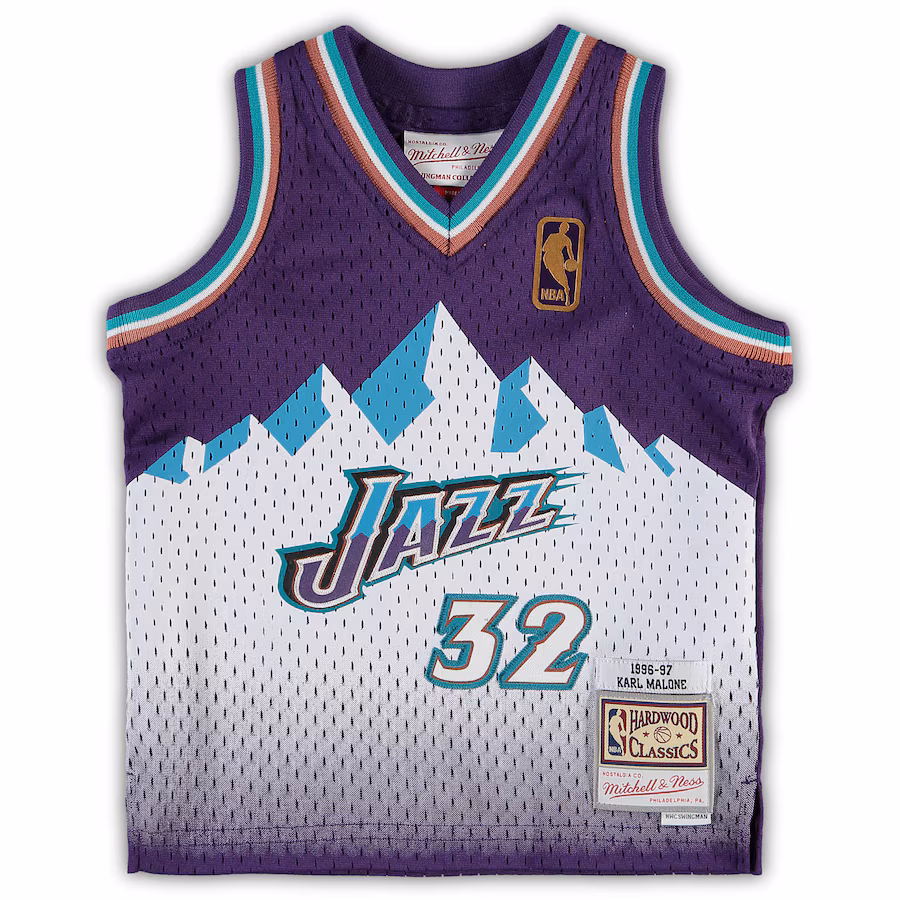 Infant Utah Jazz Karl Malone Mitchell & Ness Purple Retired Player Jersey