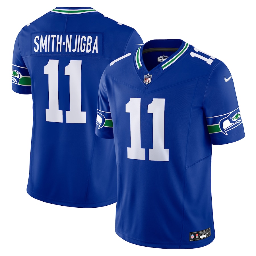 Mens Seattle Seahawks Jaxon Smith-Njigba Royal Alternate Vapor F.U.S.E. Limited Jersey