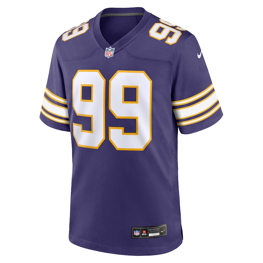 Mens Minnesota Vikings Danielle Hunter Purple Classic Player Game Jersey