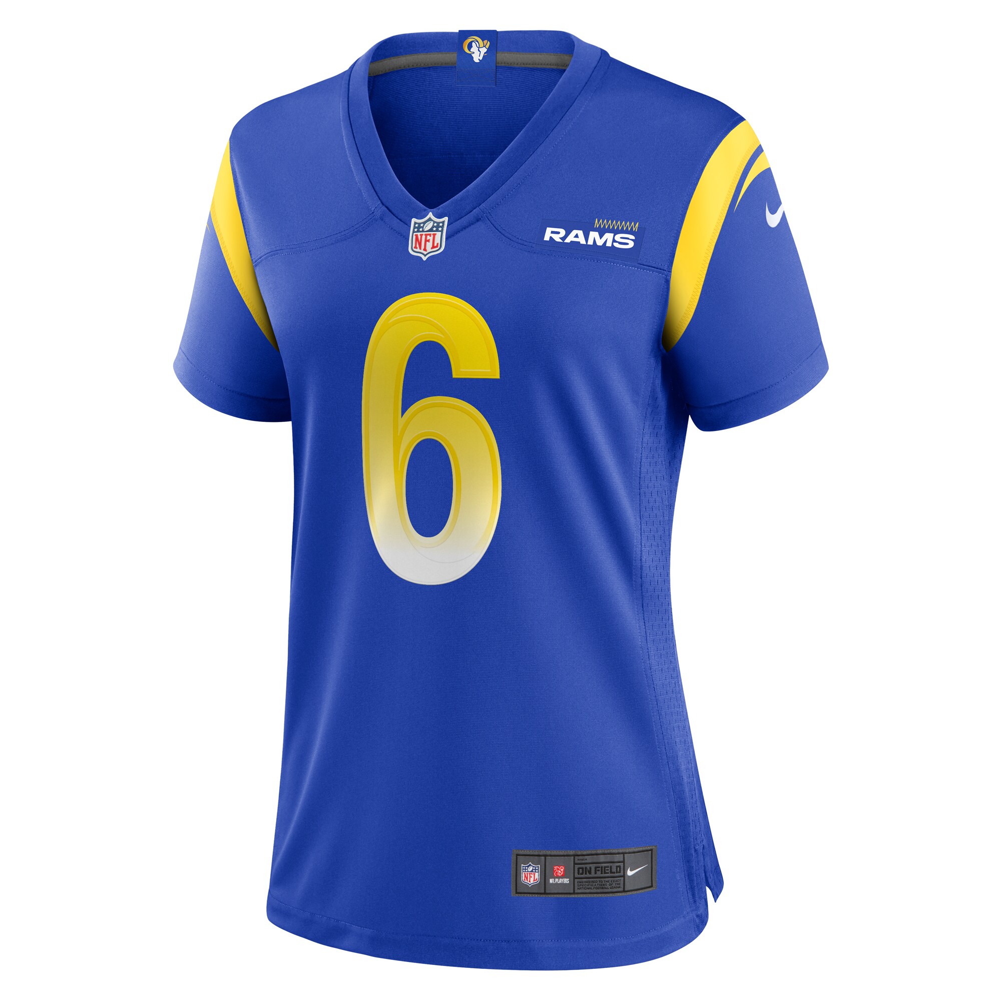 Tre'Vius Hodges-Tomlinson Los Angeles Rams Women's Team Game Jersey - Royal