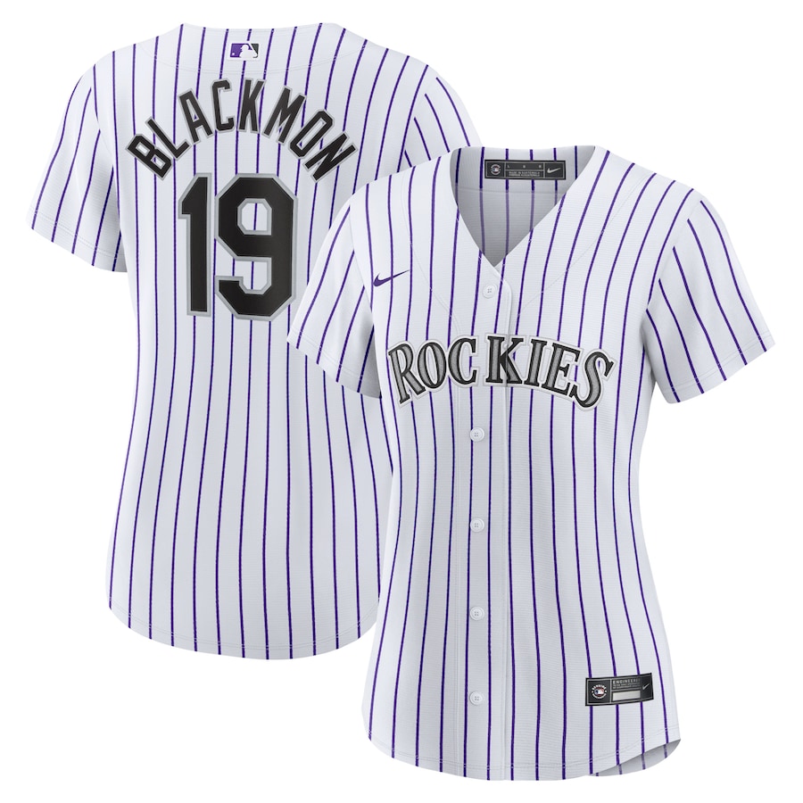 Women's Colorado Rockies Charlie Blackmon White Home Replica Player Jersey
