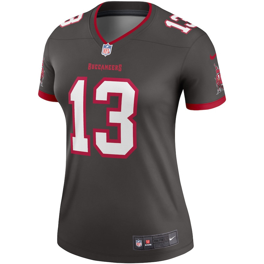 Mike 13 Evans Tampa Bay Buccaneers Women Alternate Legend Jersey - Pewter