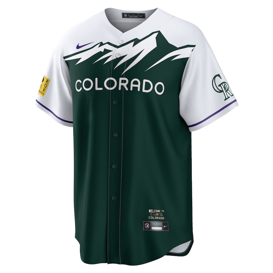 Men's Colorado Rockies Charlie Blackmon Green City Connect Replica Player Jersey