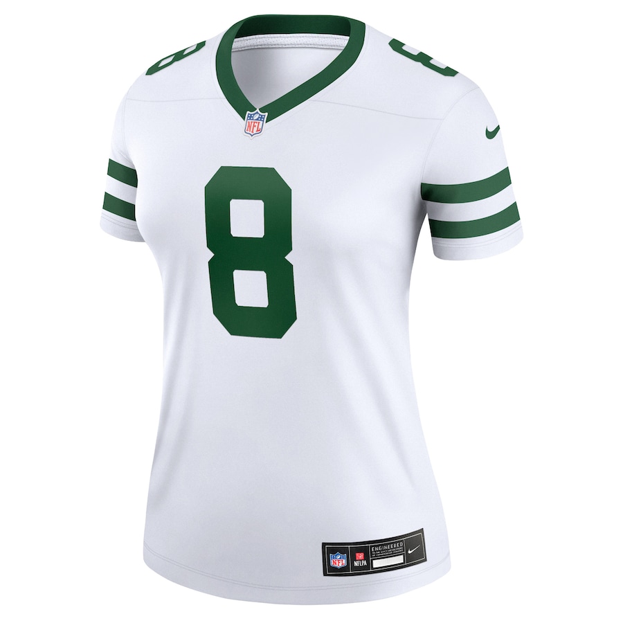Womens New York Jets Aaron Rodgers Spotlight White Alternate Legend Player Jersey