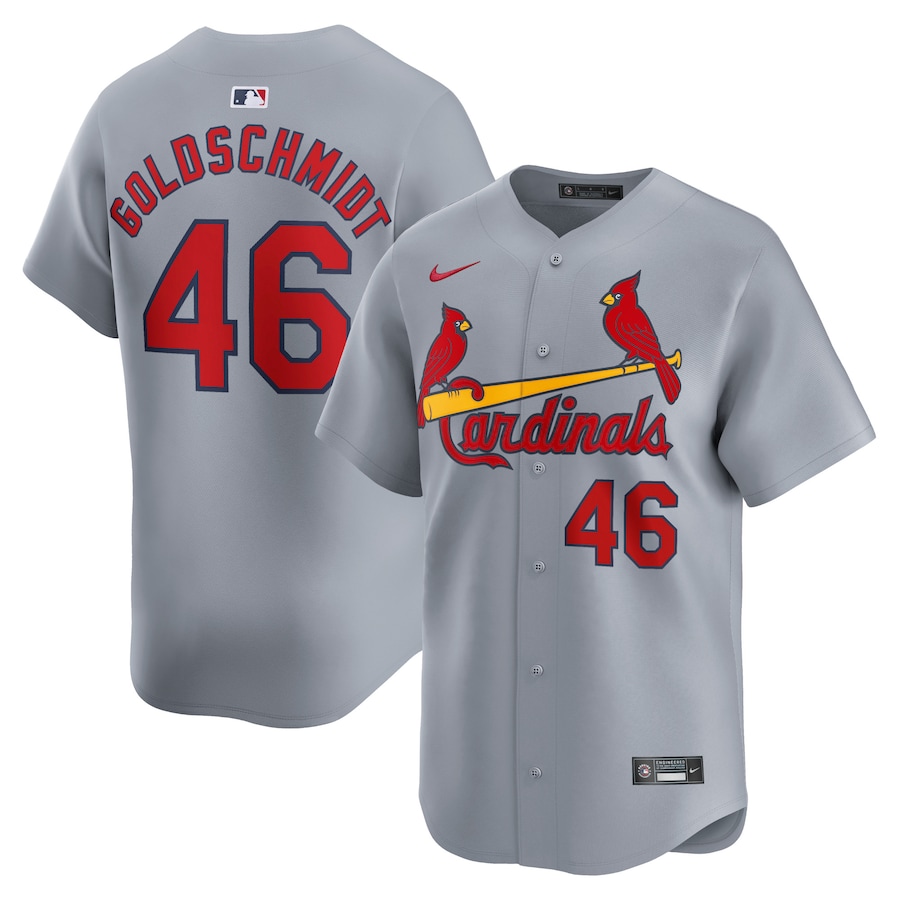 Men's St. Louis Cardinals Paul Goldschmidt Gray Away Limited Player Jersey