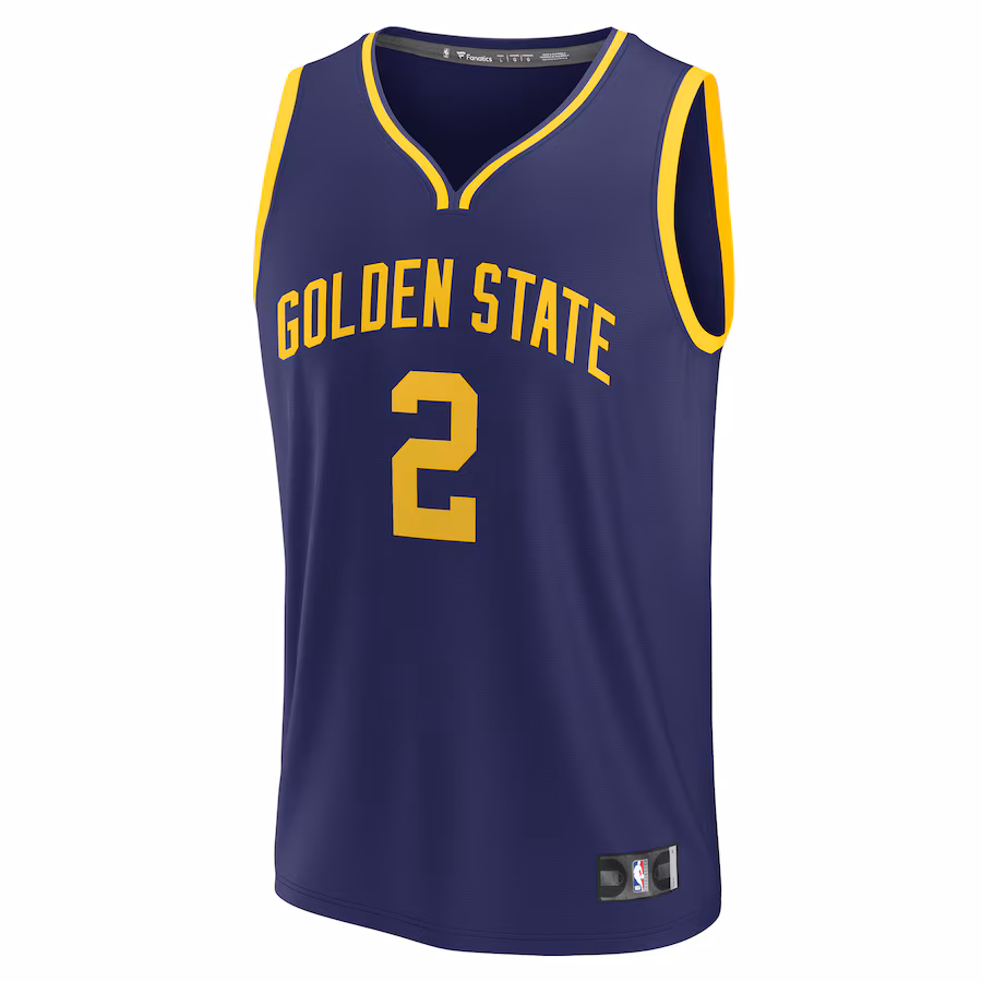 Brandin Podziemski Golden State Warriors Fanatics Fast Break Replica Jersey - Statement Edition - Navy