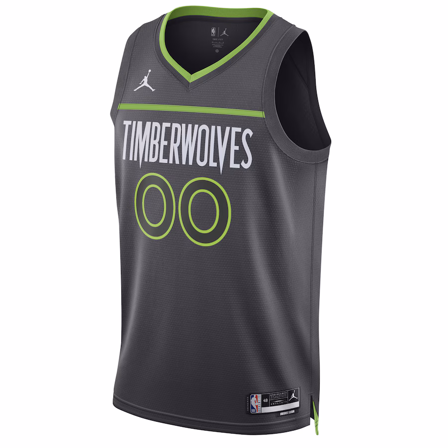 Unisex Minnesota Timberwolves Jordan Brand Black 2022/23 Swingman Custom Jersey - Statement Edition