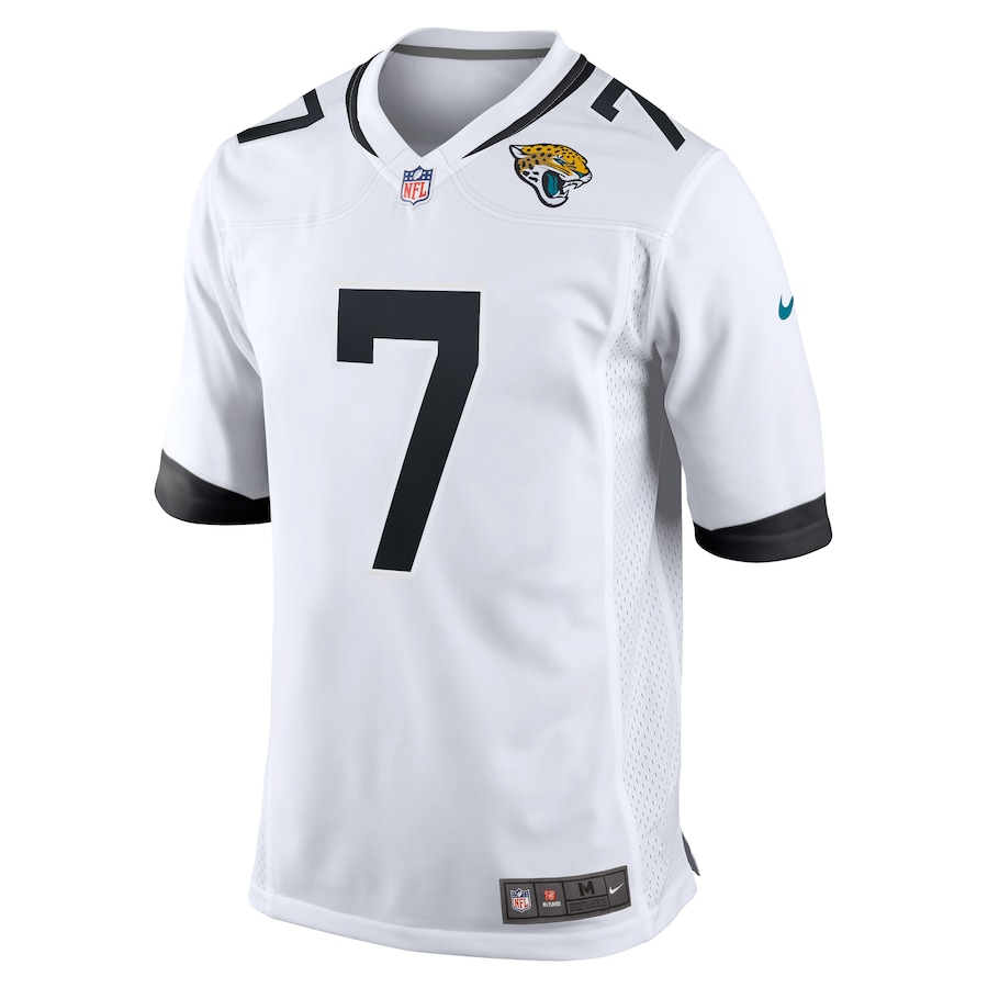 Mens Jacksonville Jaguars Byron Leftwich White Retired Player Game Jersey