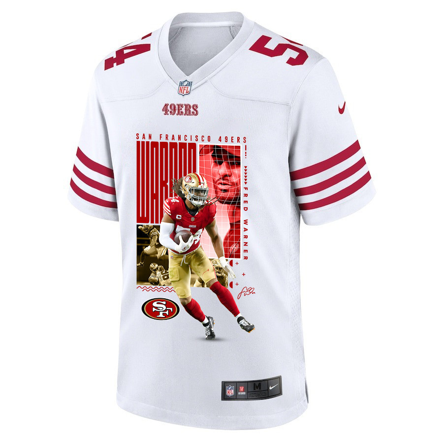 Fred Warner 54 San Francisco 49ers All-Pro Fred Game Men Jersey - White