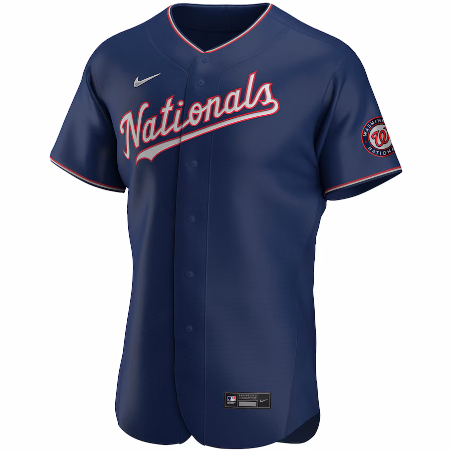 Women's Washington Nationals Nike Navy Alternate Authentic Team Jersey