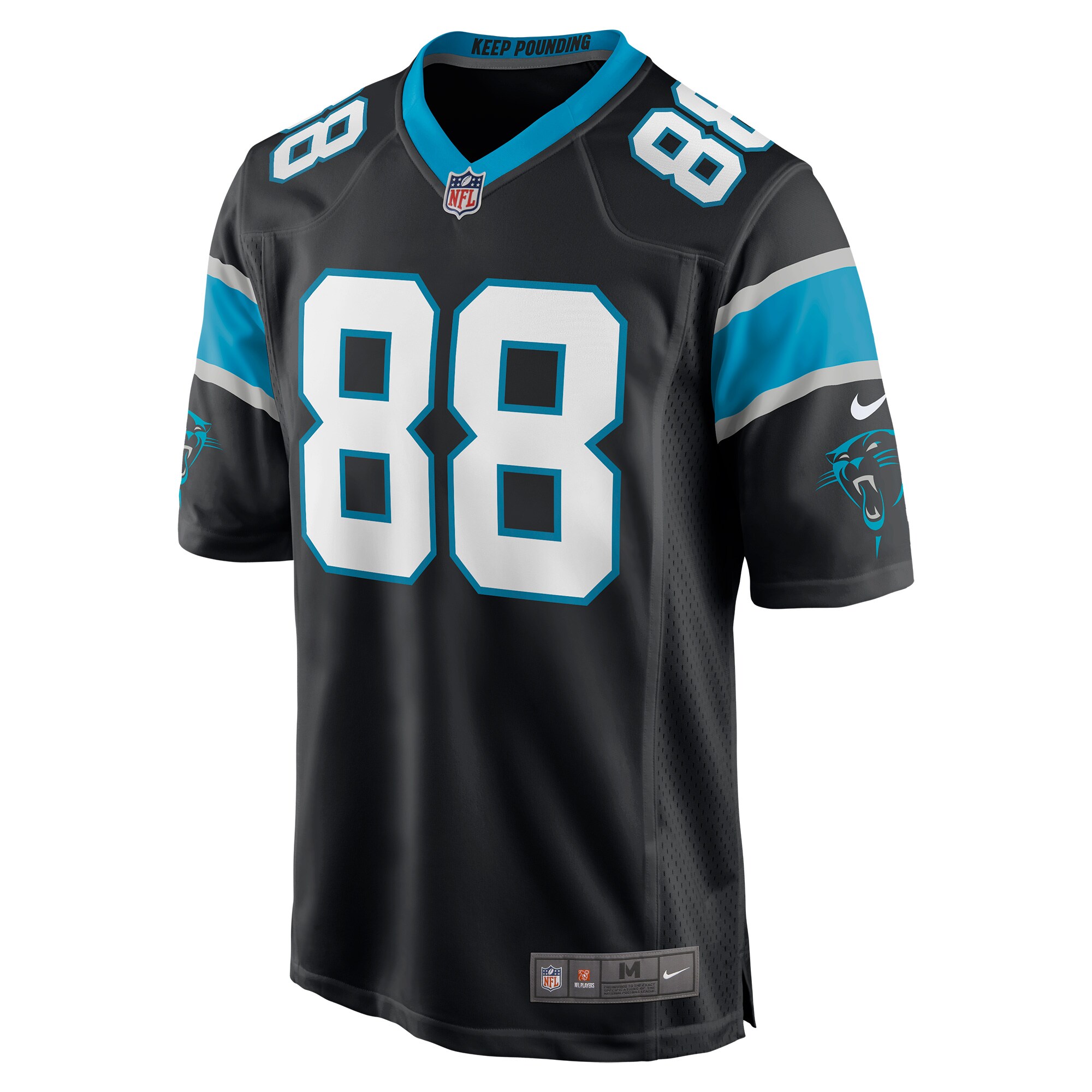 Terrace Marshall Jr. Carolina Panthers 2021 NFL Draft Pick Player Game Jersey - Black
