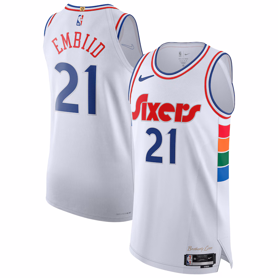 Joel Embiid Philadelphia 76ers Nike 2024/25 Authentic Player Jersey - City Edition - White