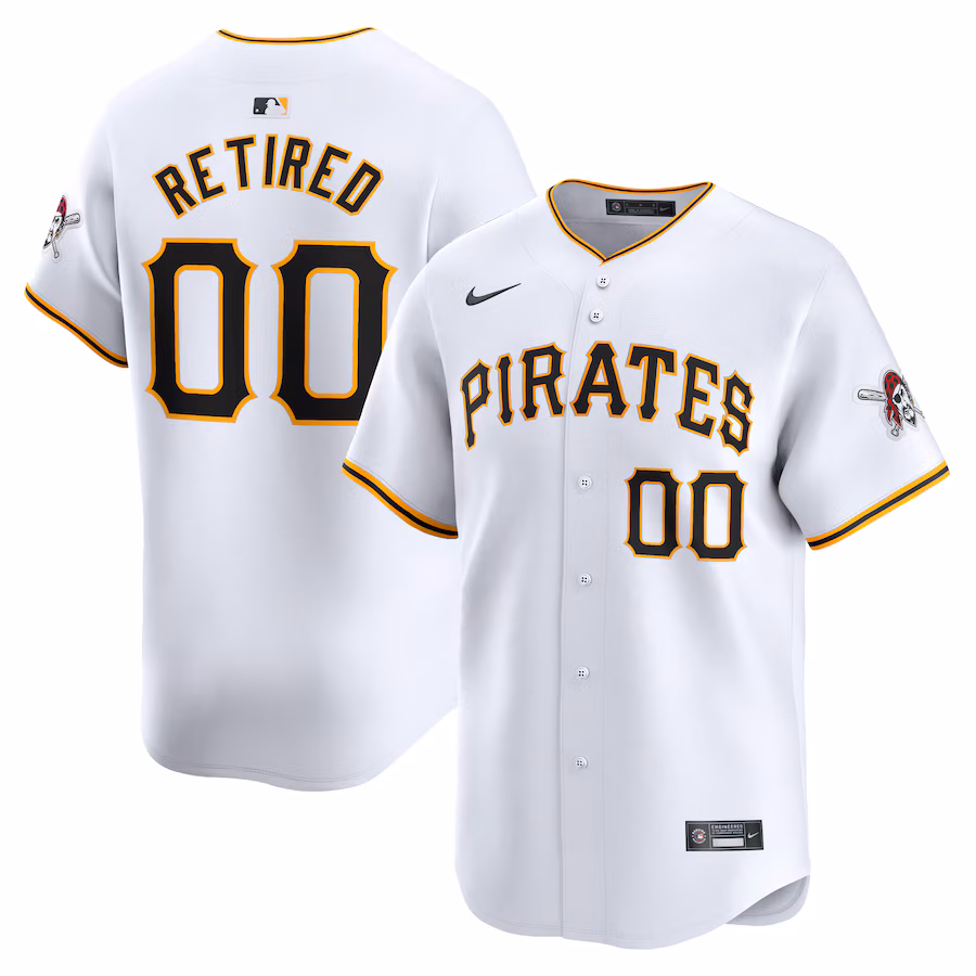 Women's Pittsburgh Pirates Nike White Home Limited Pick-A-Player Retired Roster Jersey