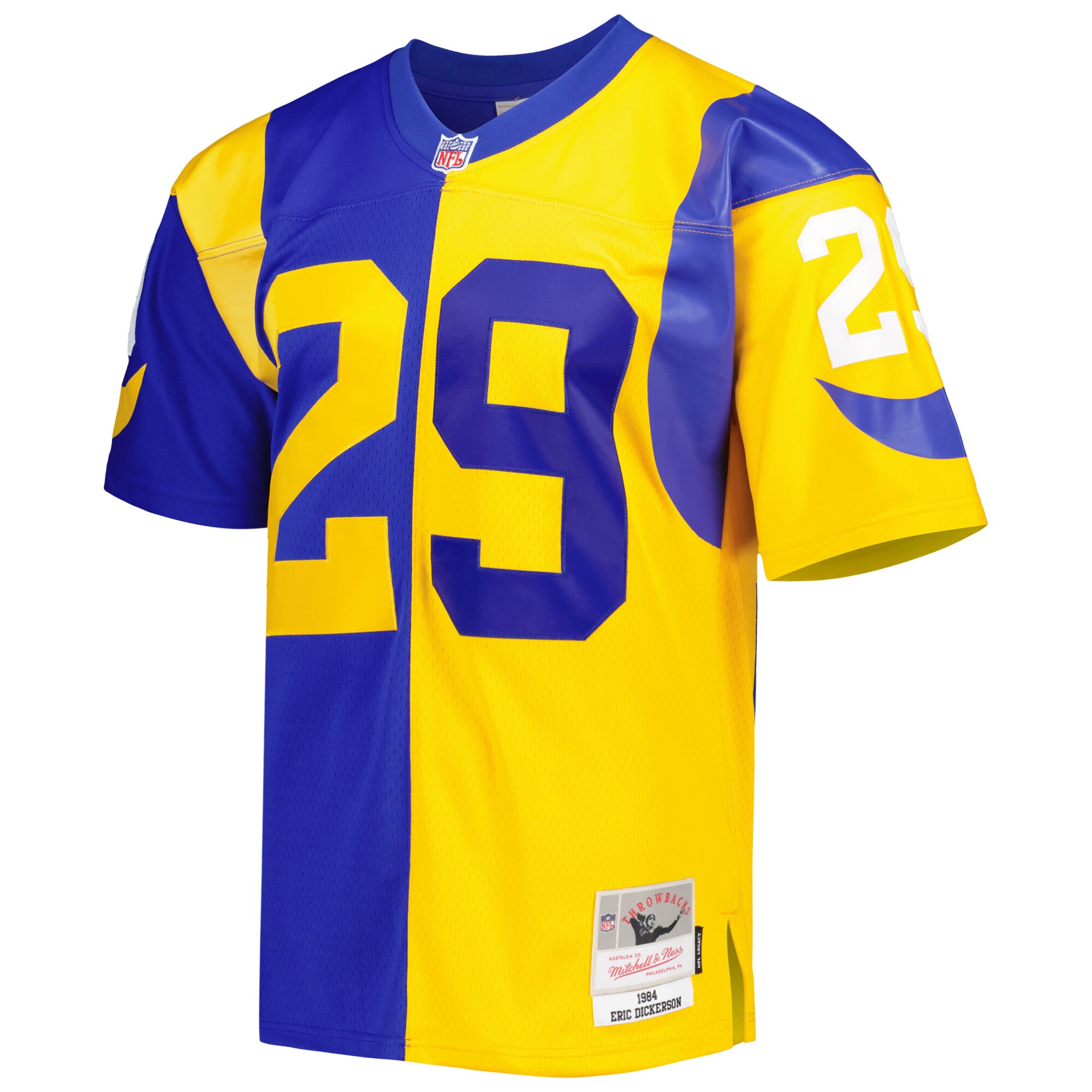 Eric Dickerson Los Angeles Rams Mitchell & Ness 1984 Split Legacy Replica Jersey - Royal\/Gold