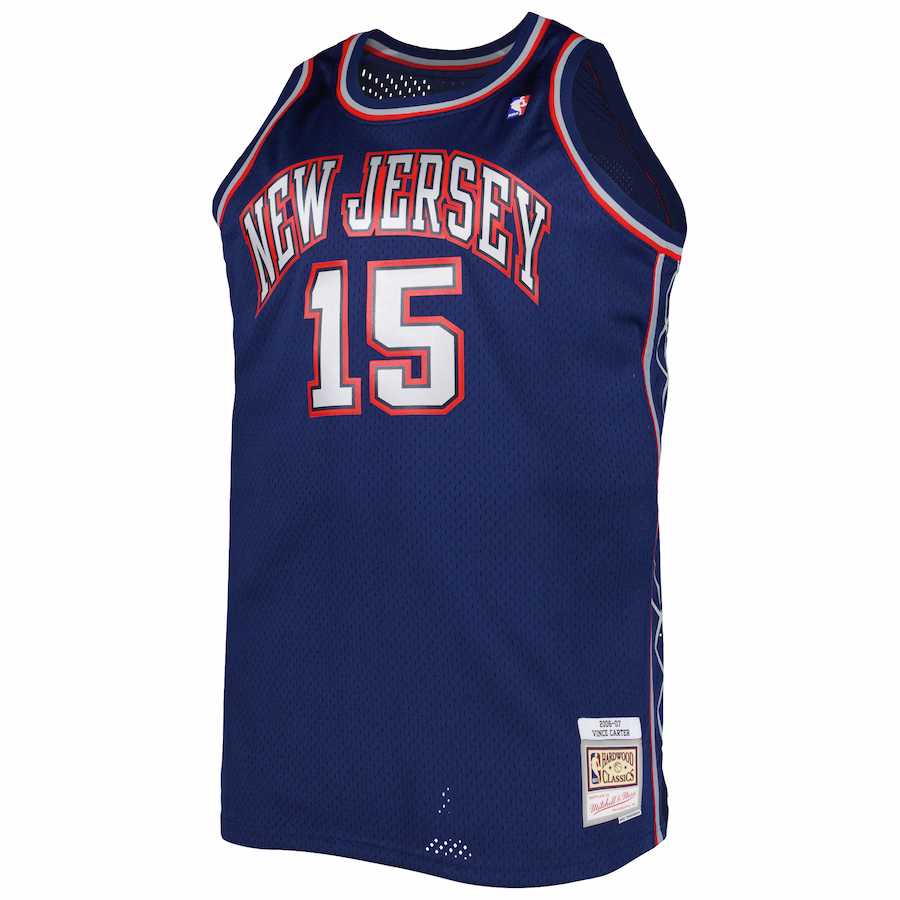 Men's New Jersey Nets Vince Carter Mitchell & Ness Navy Big & Tall Hardwood Classics 2006/07 Swingman Jersey