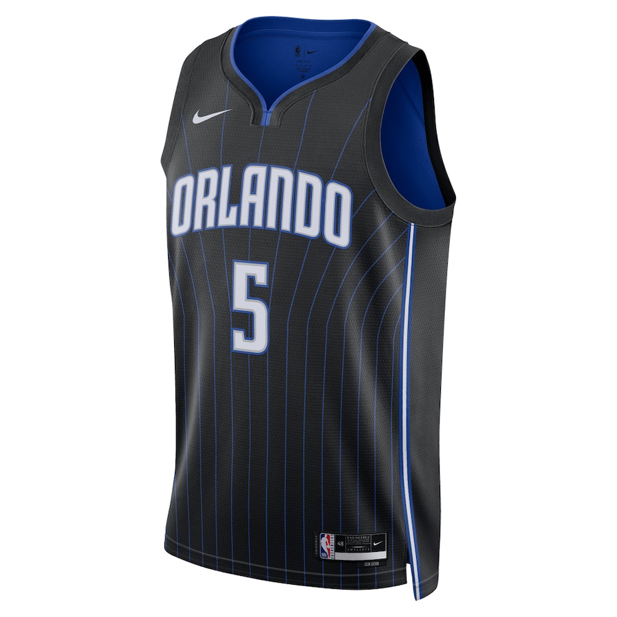 Unisex Orlando Magic Paolo Banchero Black 2022 NBA Draft First Round Pick Jersey