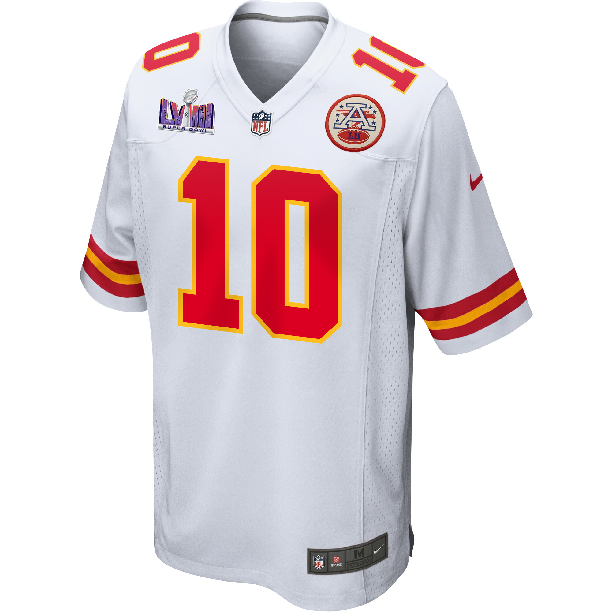 Isiah Pacheco 10 Signed Kansas City Chiefs Super Bowl LVIII Game Men Jersey - White