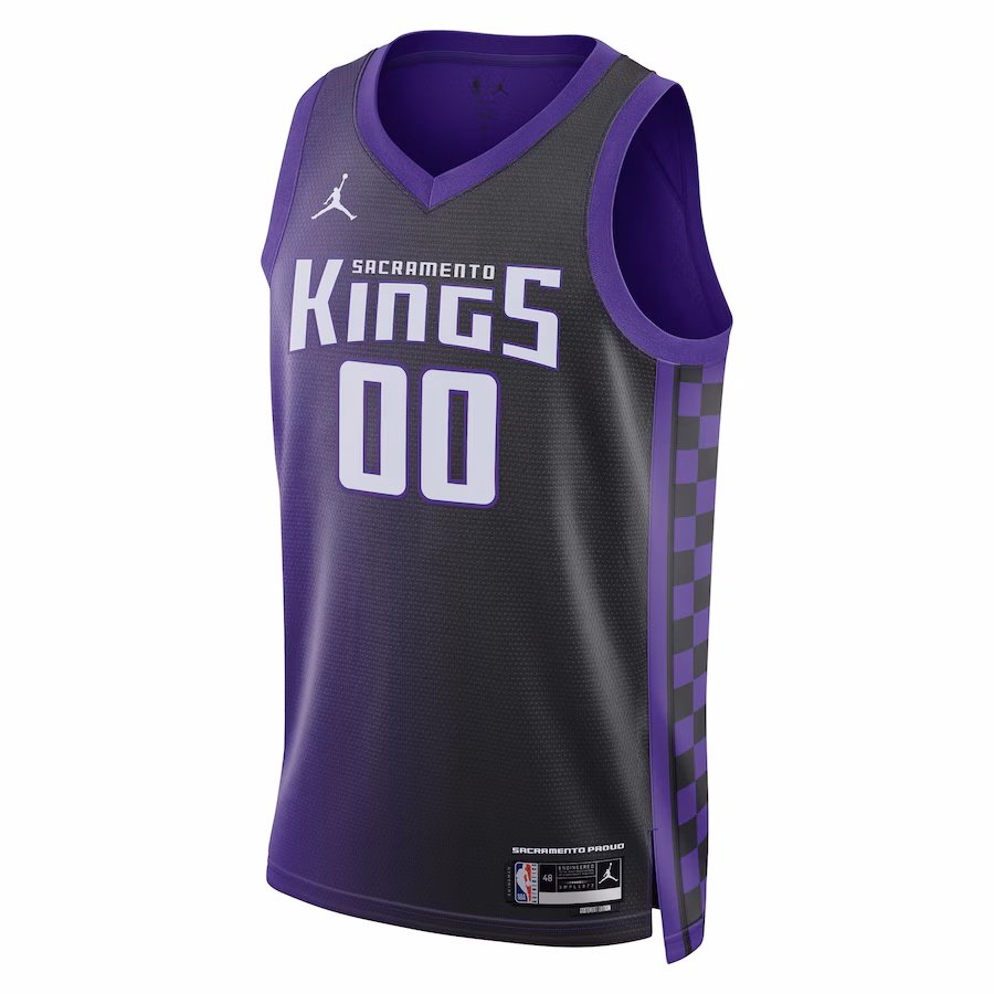 Unisex Sacramento Kings Jordan Brand Purple Swingman Custom Jersey - Statement Edition