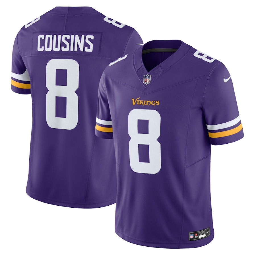 Mens Minnesota Vikings Kirk Cousins Purple Vapor F.U.S.E. Limited Jersey