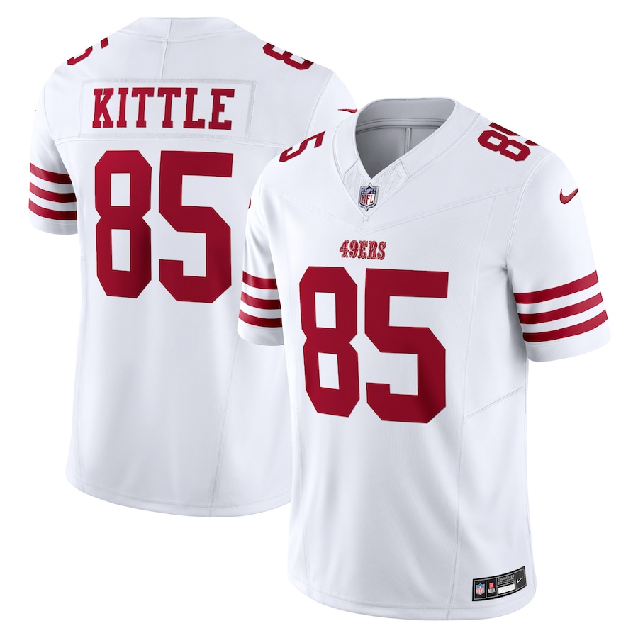 Mens San Francisco 49ers George Kittle White Vapor F.U.S.E. Limited Jersey