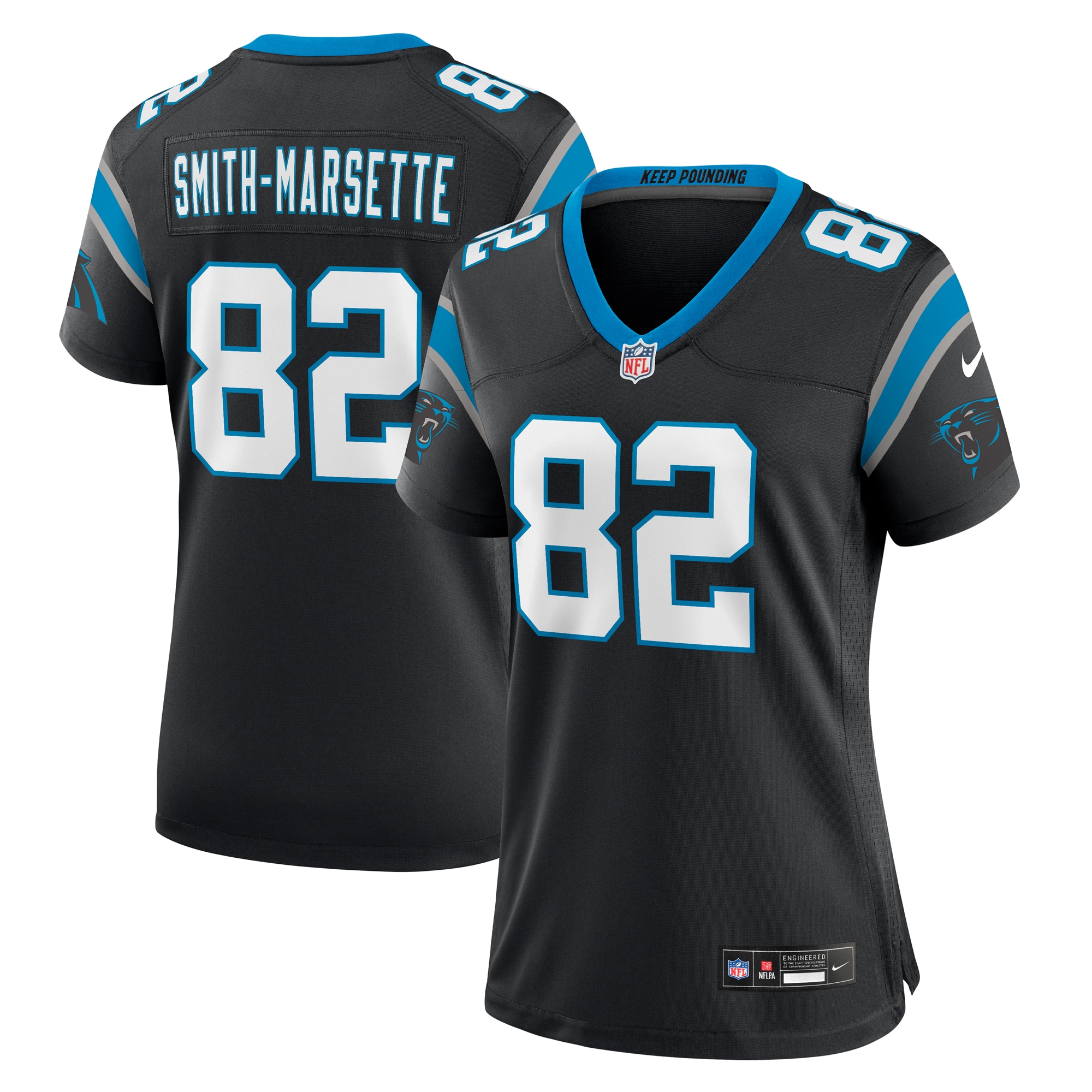 Ihmir Smith-Marsette Carolina Panthers Women's Team Game Jersey - Black