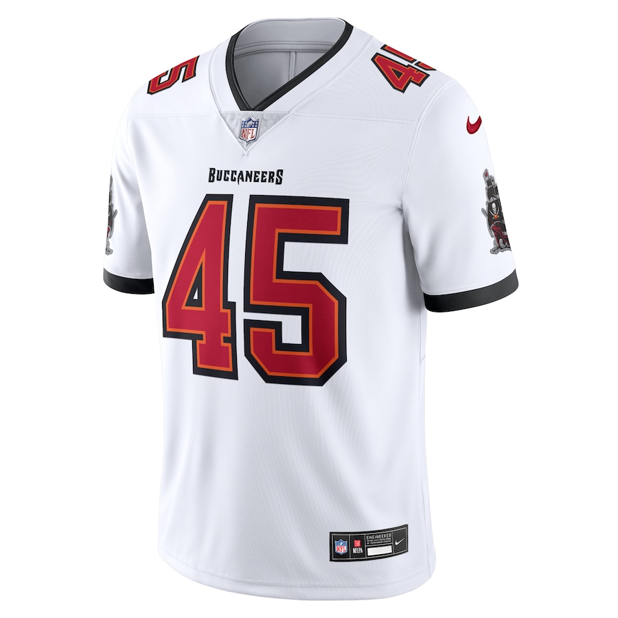 Mens Tampa Bay Buccaneers Devin White White Vapor Untouchable Limited Jersey