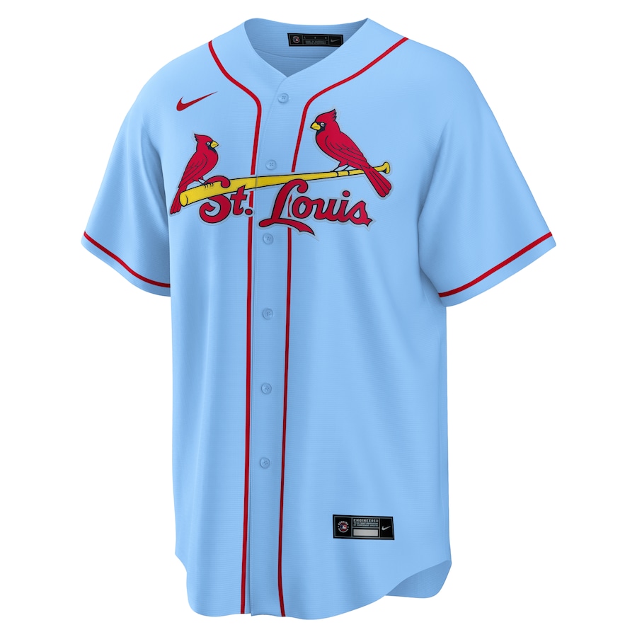 Men's St. Louis Cardinals Paul Goldschmidt Light Blue Alternate Replica Player Name Jersey