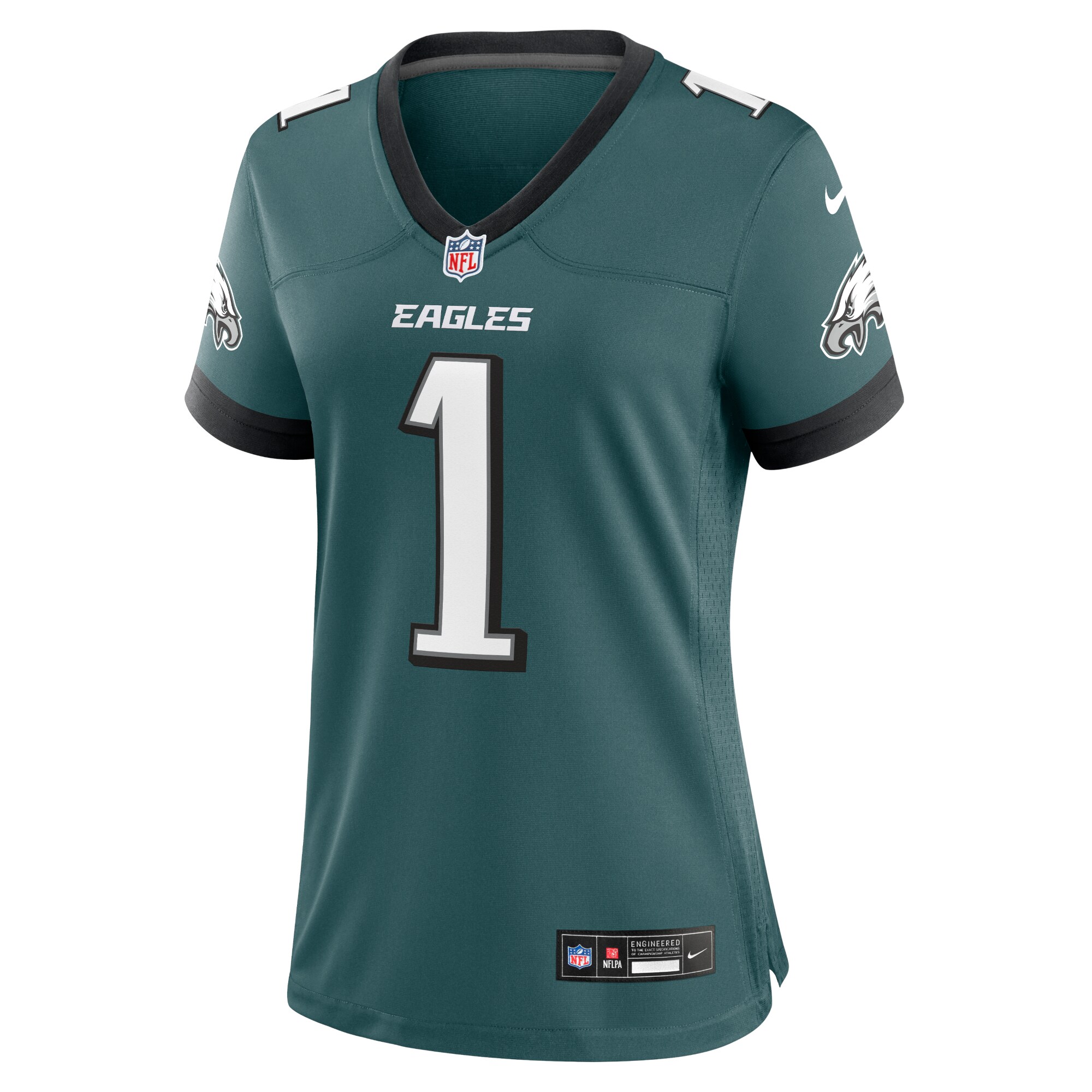 Jalen Hurts Philadelphia Eagles Women's Team Game Jersey - Midnight Green
