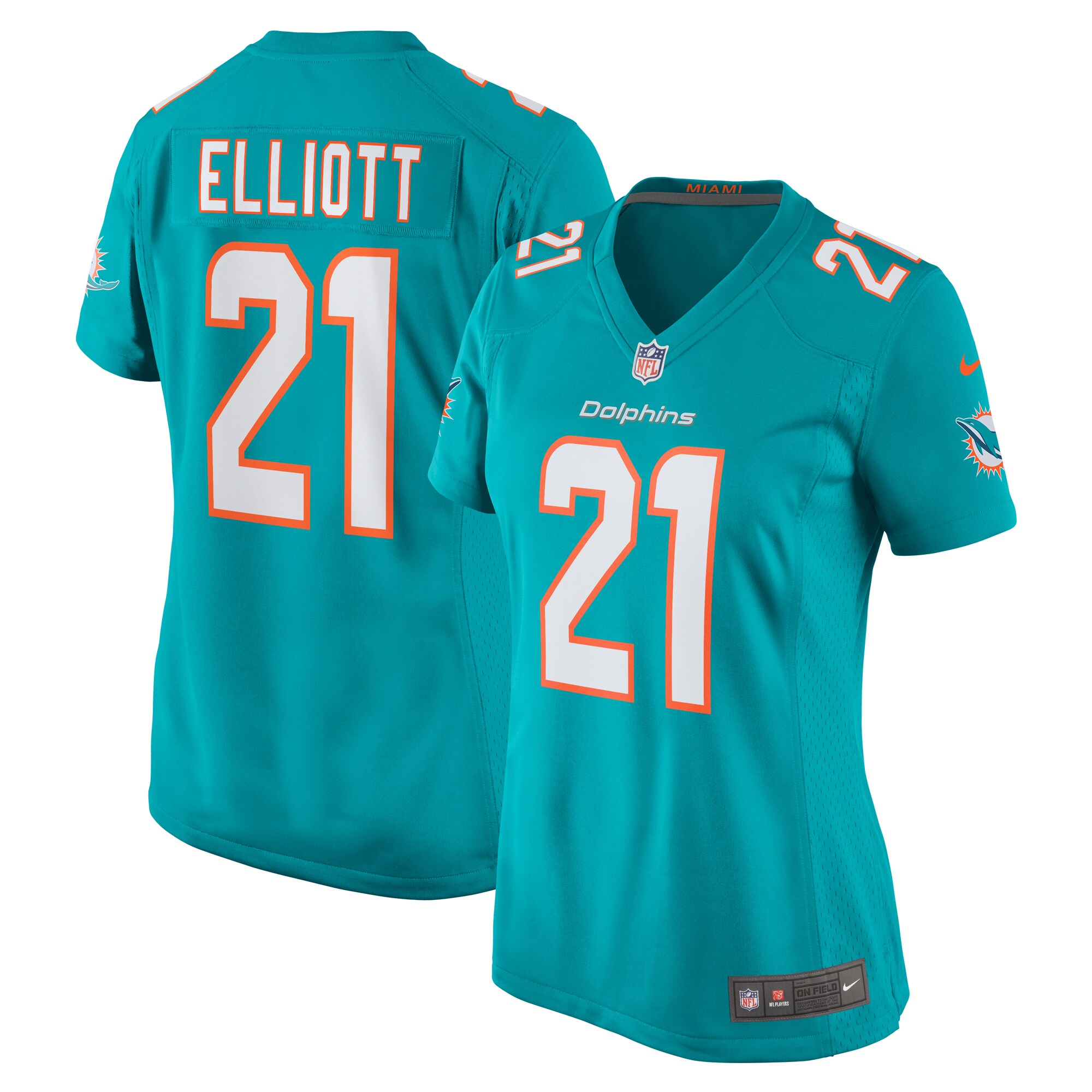 DeShon Elliott Miami Dolphins Women's Women's All Player Jersey - Aqua