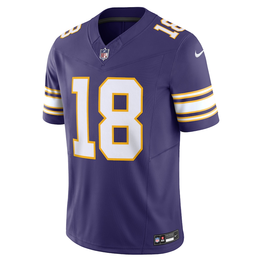 Mens Minnesota Vikings Justin Jefferson Purple Vapor F.U.S.E. Limited Jersey