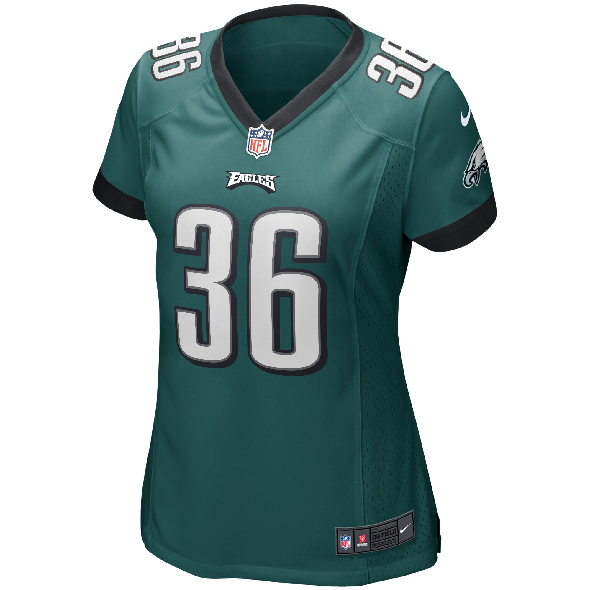 Brian Westbrook Philadelphia Eagles Women's Game Retired Player Jersey - Midnight Green