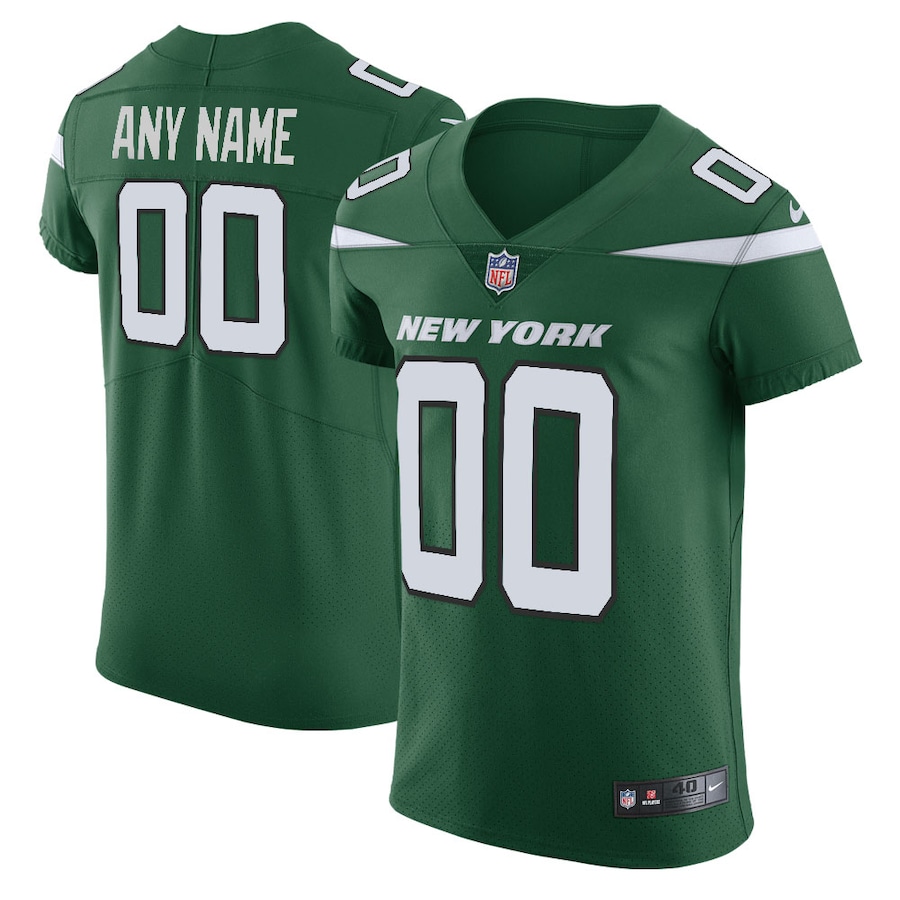 Mens New York Jets Gotham Green Vapor Untouchable Elite Custom Jersey