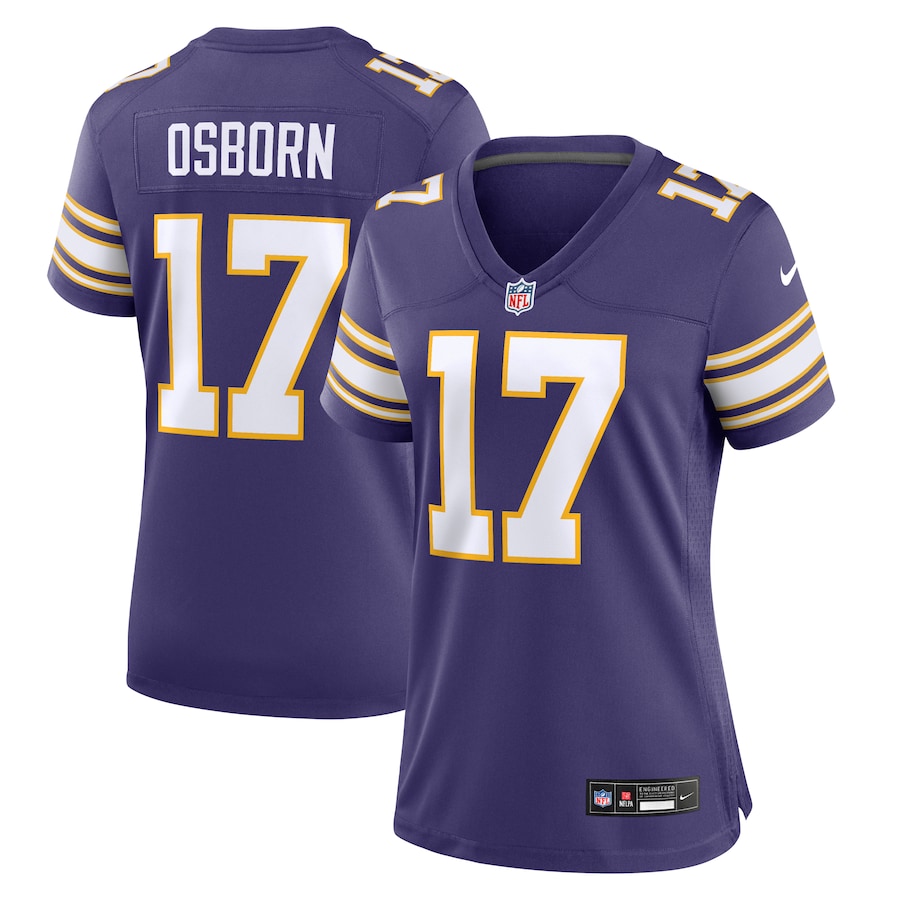 Womens Minnesota Vikings K.J. Osborn Purple Classic Player Game Jersey