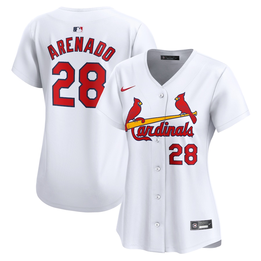 Youth St. Louis Cardinals Nolan Arenado Nike White Home Limited Player Jersey
