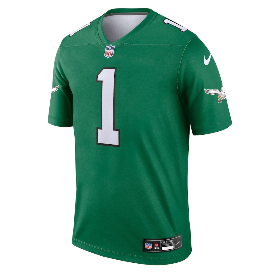 Mens Philadelphia Eagles Jalen Hurts Kelly Green Alternate Legend Player Jersey