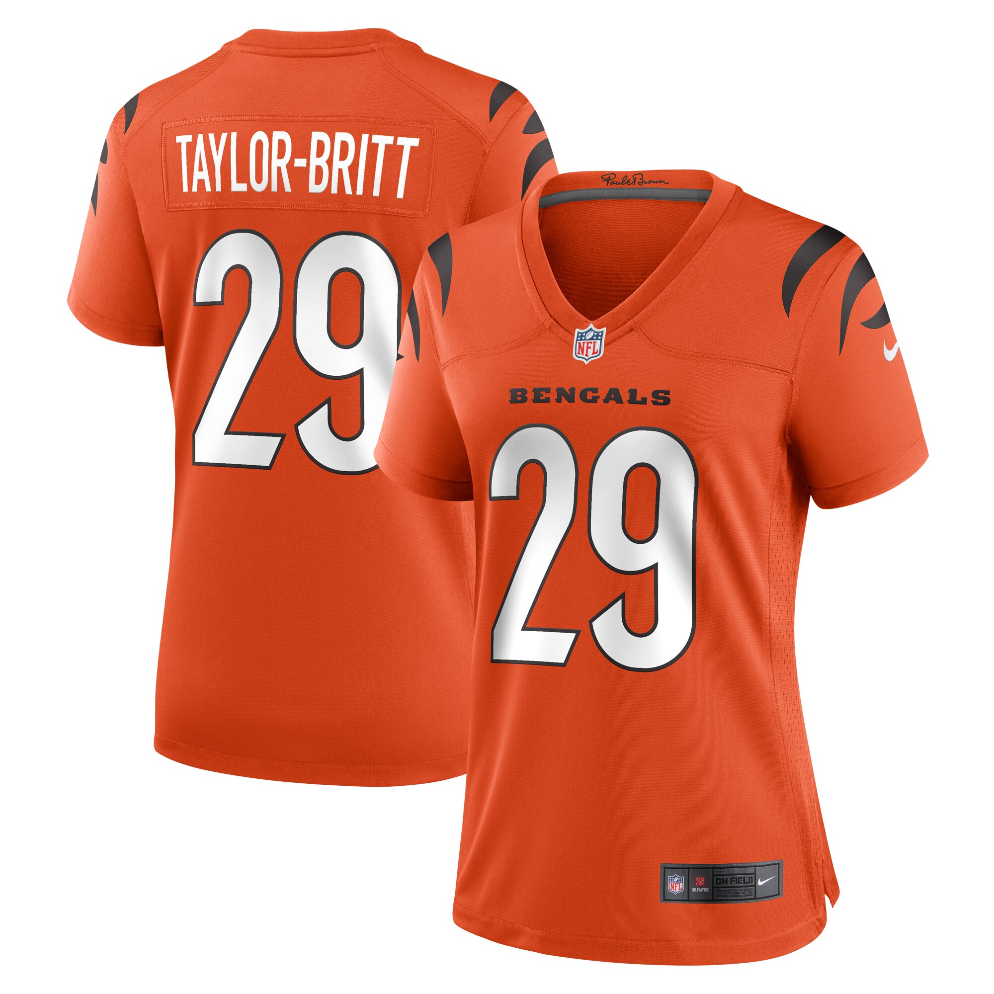 Cam Taylor-Britt Cincinnati Bengals Women's Alternate Game Jersey - Orange