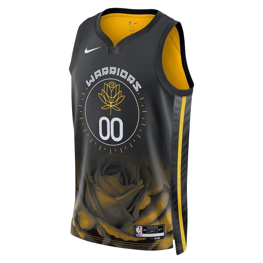 Unisex NBA Golden State Warriors Black 2022/23 Swingman Custom Jersey - City Edition