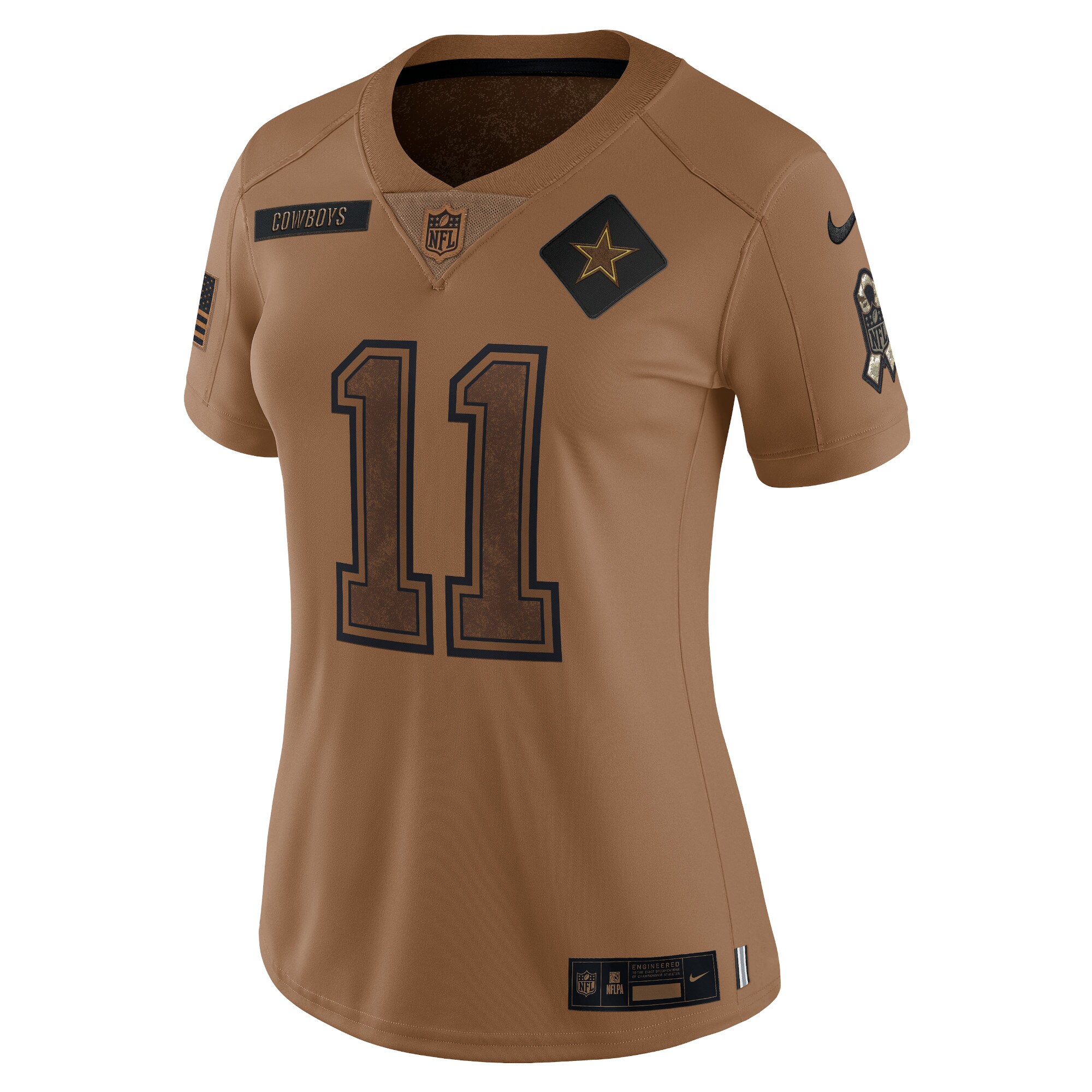 Micah Parsons Dallas Cowboys Women's 2023 Salute To Service Limited Jersey - Brown