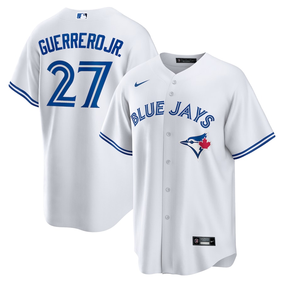 Men's Toronto Blue Jays Vladimir Guerrero Jr. White Home Replica Player Name Jersey