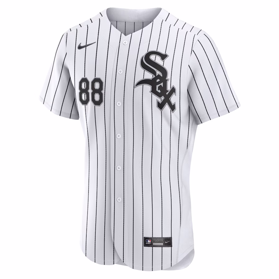 Youth Chicago White Sox Luis Robert Nike White/Black Home Authentic Player Jersey