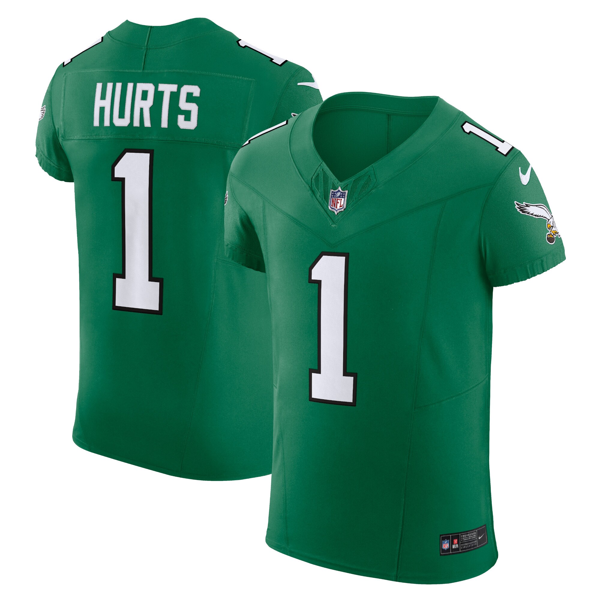 Jalen Hurts Philadelphia Eagles Alternate Vapor F.U.S.E. Elite Jersey - Kelly Green