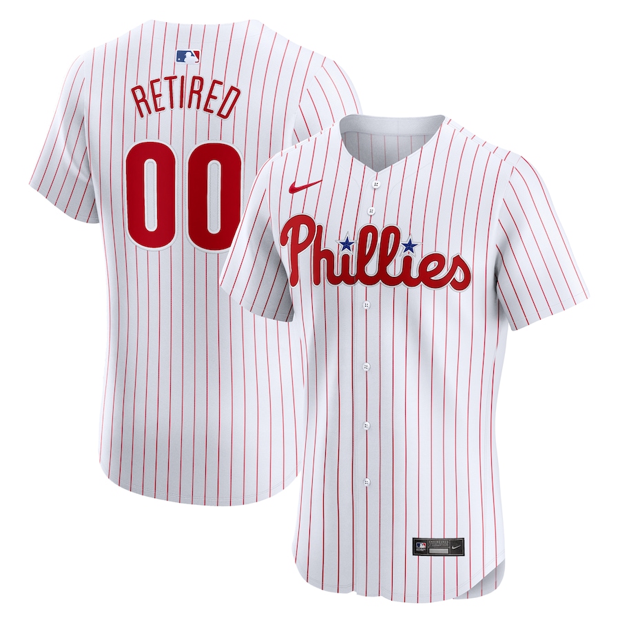 Men's Philadelphia Phillies White Home Elite Pick-A-Player Retired Roster Jersey