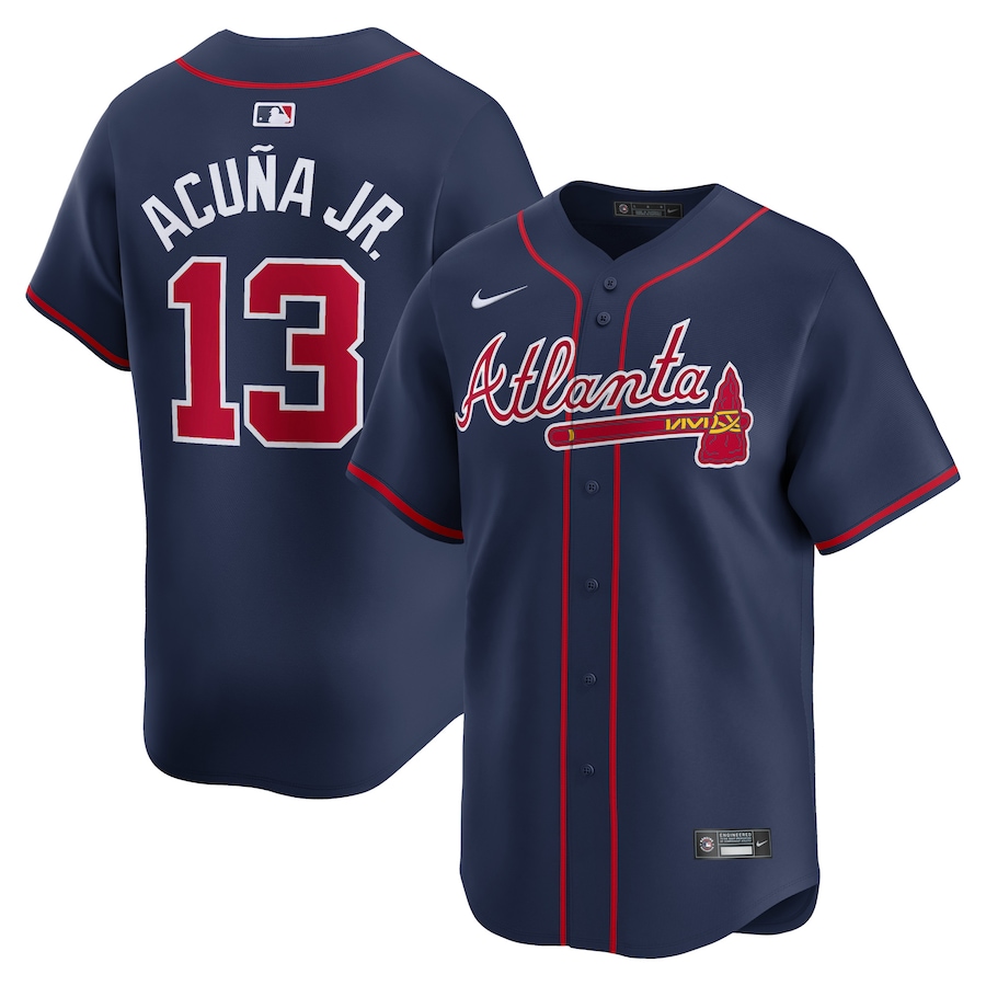 Ronald Acuña Jr. Atlanta Braves Nike Alternate Limited Player Jersey – Navy