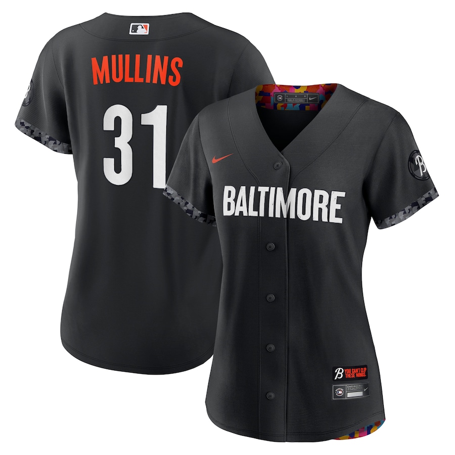 Women's Baltimore Orioles Cedric Mullins Black City Connect Replica Player Jersey
