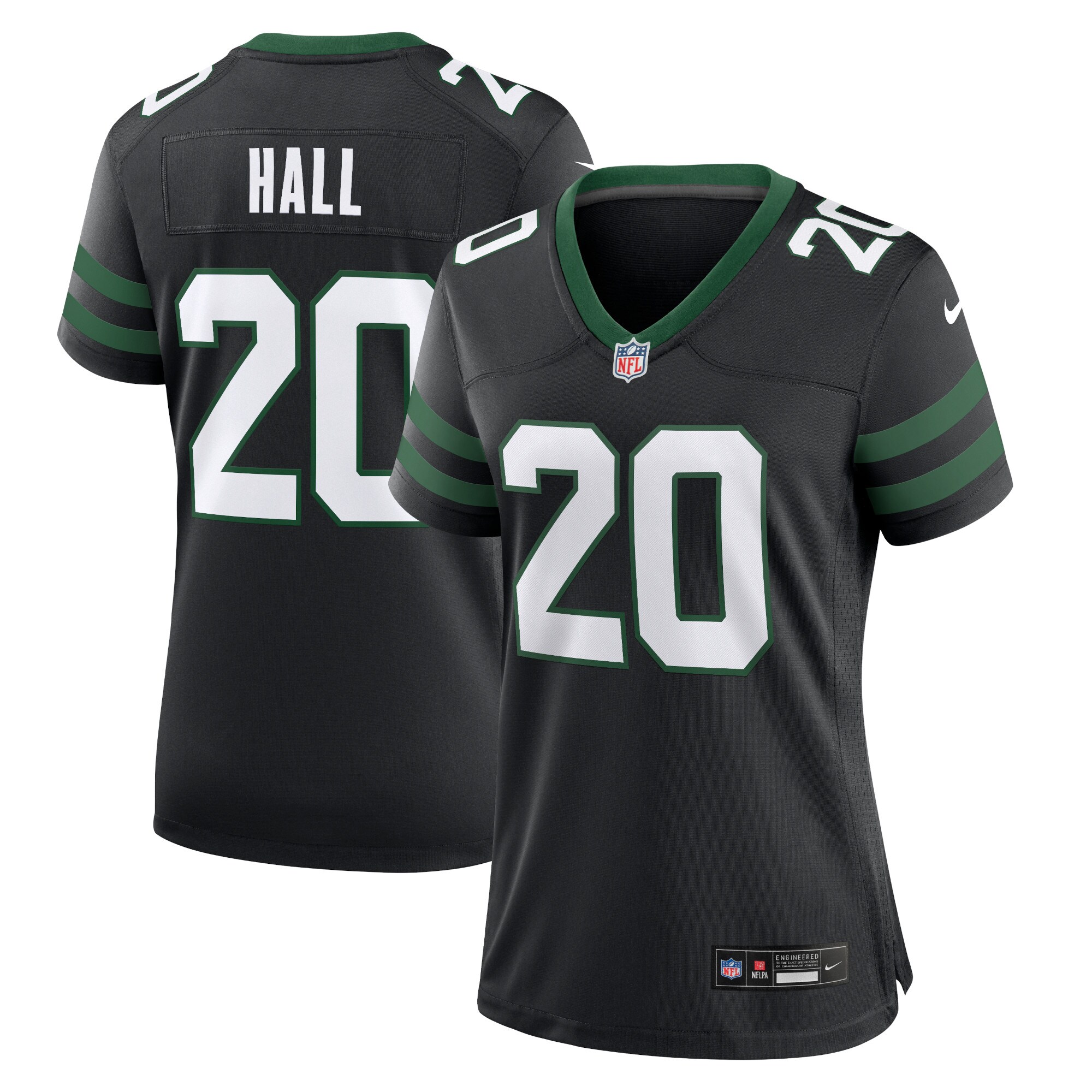 Breece Hall New York Jets Women's Alternate Game Jersey - Legacy Black