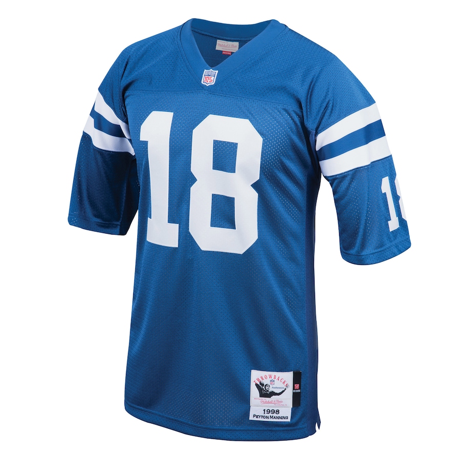 Mens Indianapolis Colts 1998 Peyton Manning Royal Authentic Throwback Retired Player Jersey