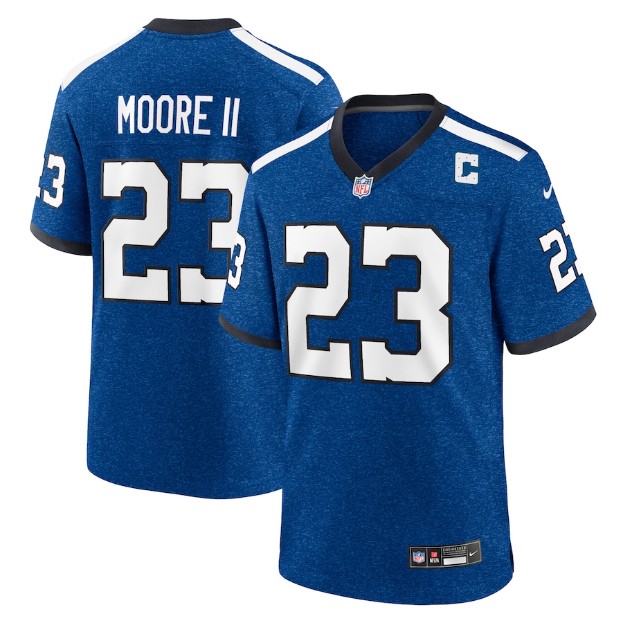 Mens Indianapolis Colts Kenny Moore II Royal Indiana Nights Alternate Game Jersey