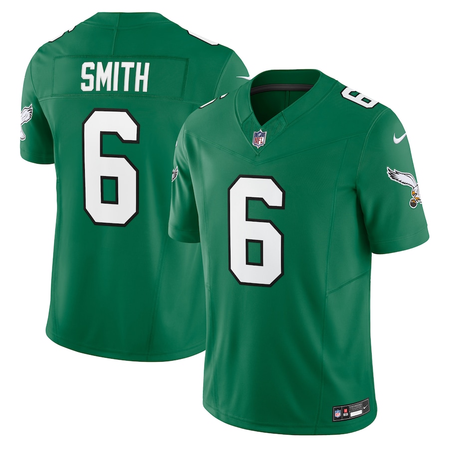 Mens Philadelphia Eagles DeVonta Smith Kelly Green Vapor F.U.S.E. Limited Jersey