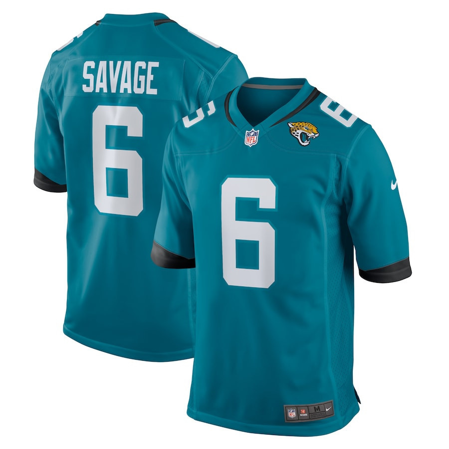 Darnell Savage 6 Jacksonville Jaguars Alternate Game Men Jersey - Teal