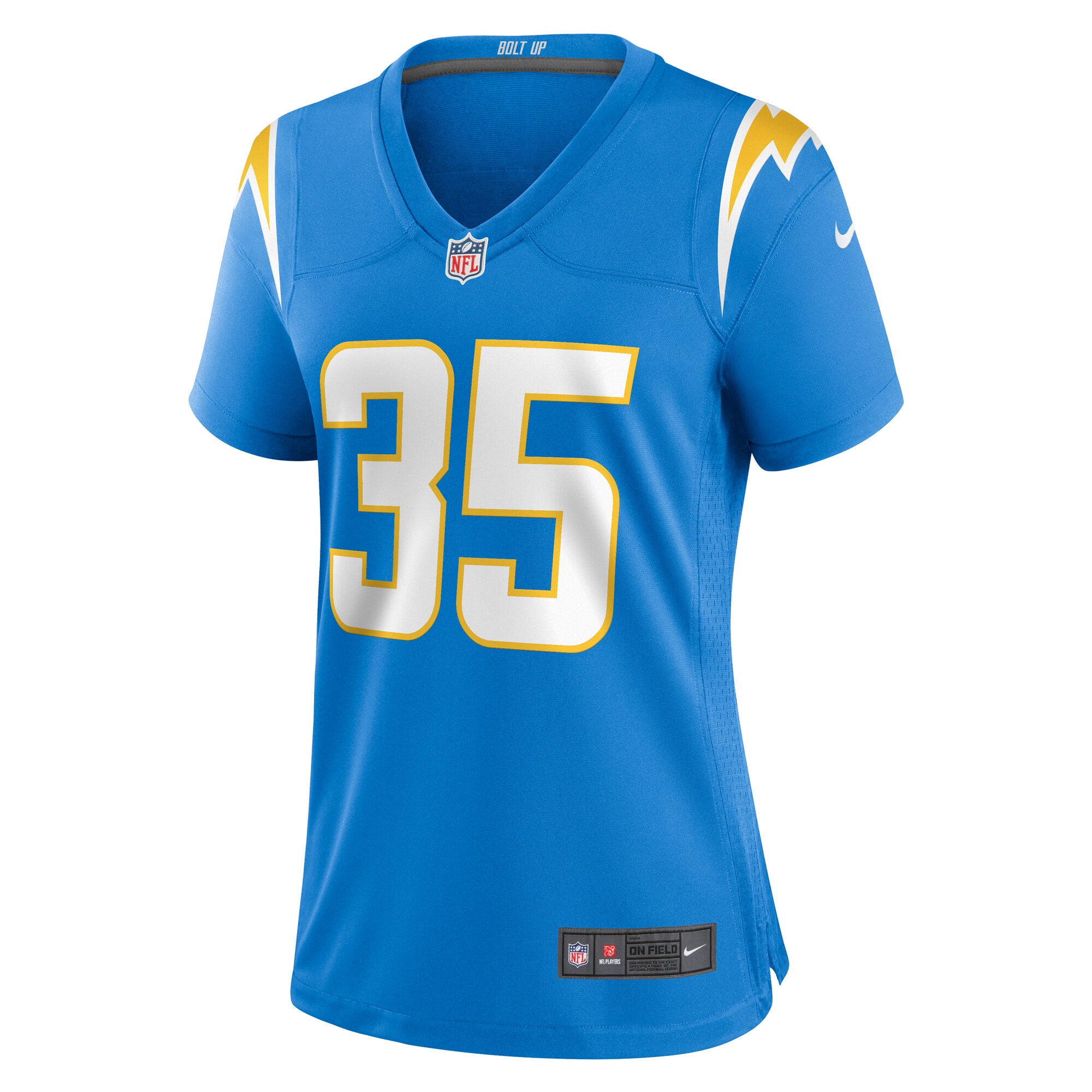Terrell Bynum Los Angeles Chargers Women's Team Game Jersey - Powder Blue
